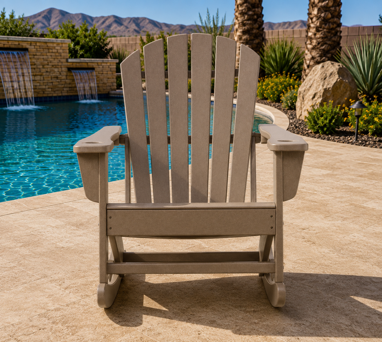 Sunset Adirondack Outdoor Rocking Chair (Single)