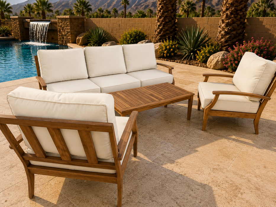The Carter 4 Piece Teak Conversation Set