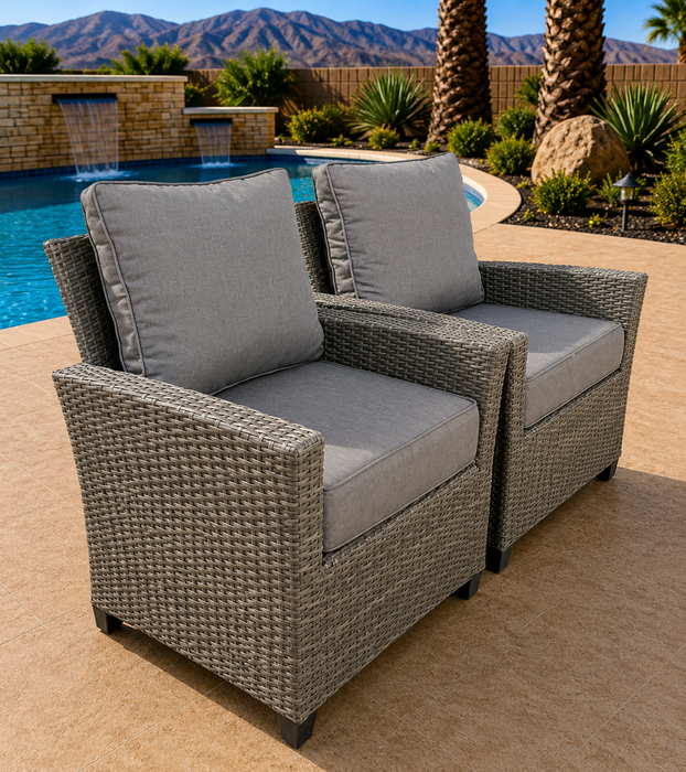 Lily Rattan Patio Furniture Chairs