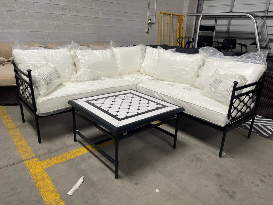 Ken Aluminum L Shape Sectional