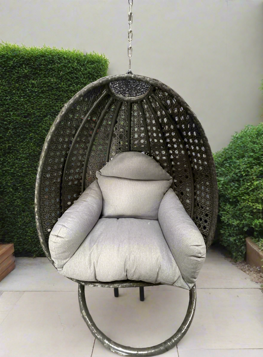 Hanging Hammock Egg Chairs w/ Cushion and Stand Included - Single