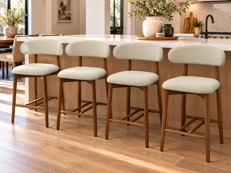 The Susan Solid Wood Bar Stool (4 Piece)