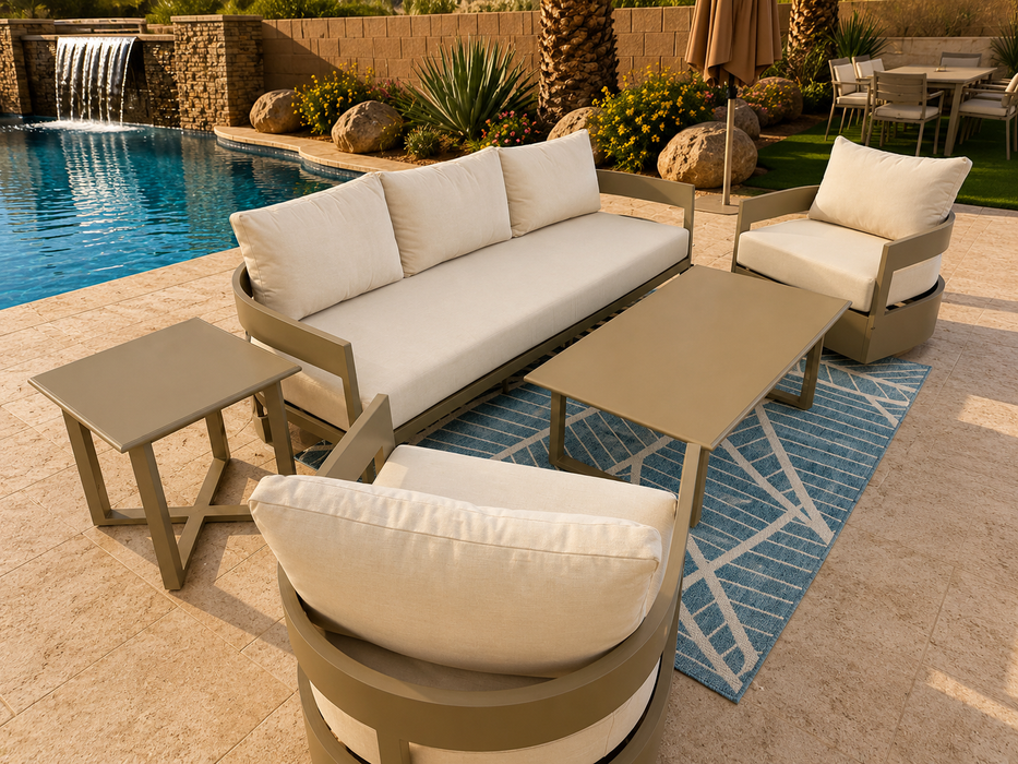 The Serene 5 Piece Aluminum Conversation Set