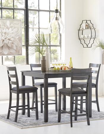 Bridson Counter Height Dining Table and Bar Stools (Set of 5)