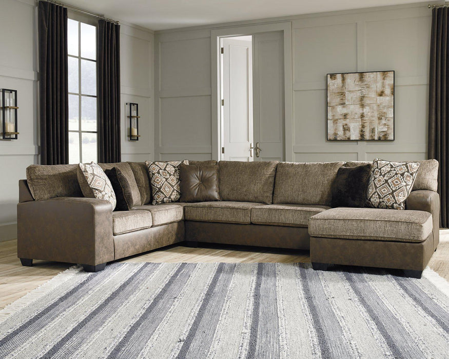 Abalone 3-Piece Sectional with Chaise