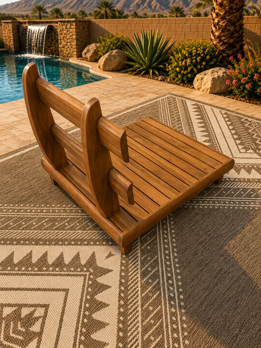 The Sorento 7 Piece Teak Lounger Set