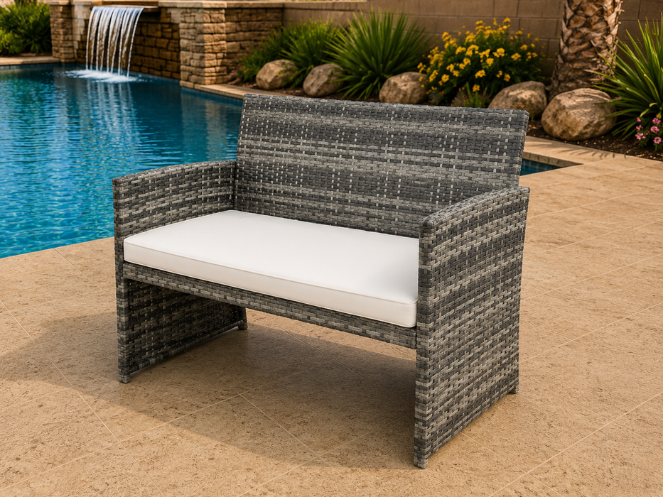 Eco 4 Piece Wicker Conversation Set