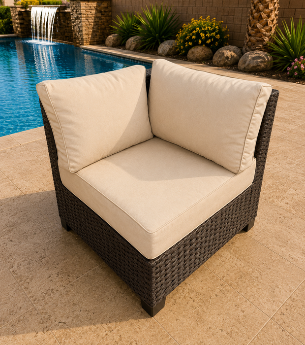 Jumbo Modular Sectional/Cup Holder Additions Brown Beige