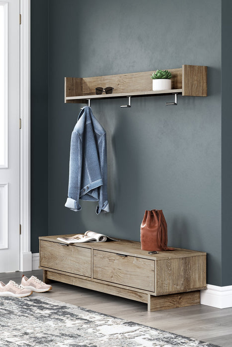 Oliah Bench with Coat Rack