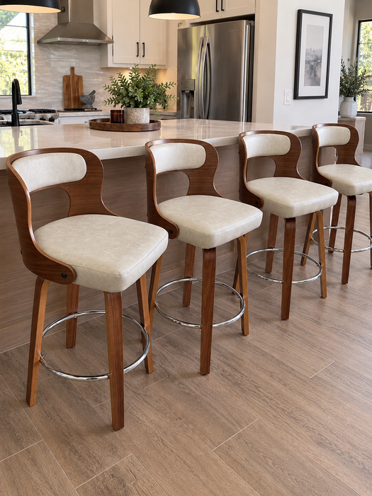 360 Degree Rotating Counter Height Barstools Set of 4