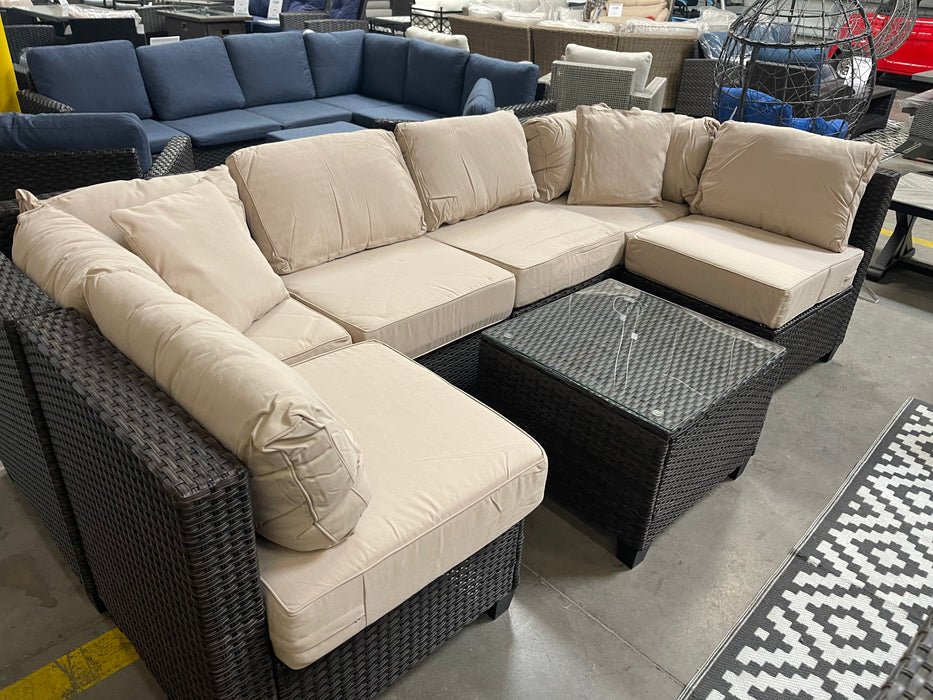 Jumbo 7 Piece Modular Sectional Set