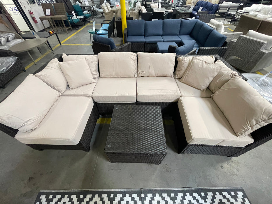 Jumbo 7 Piece Modular Sectional Set