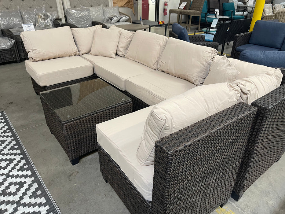 Jumbo 7 Piece Modular Sectional Set