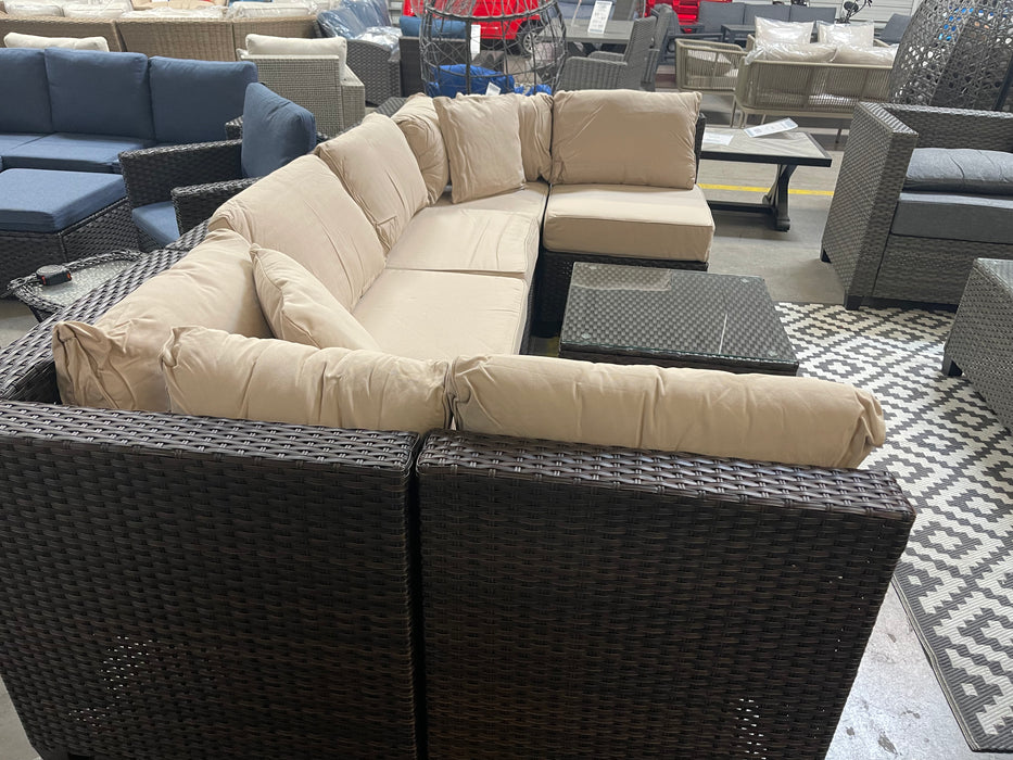 Jumbo 7 Piece Modular Sectional Set