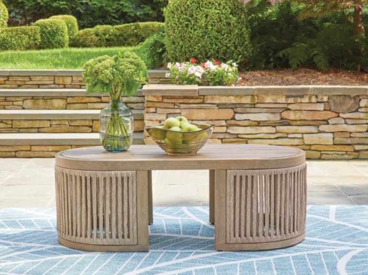 Serene Shores Patio Furniture Collection Couch Chairs and Coffee Table