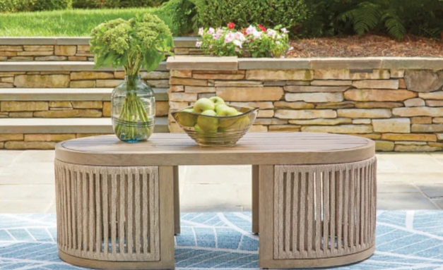 Serene Shores Outdoor Coffee Table
