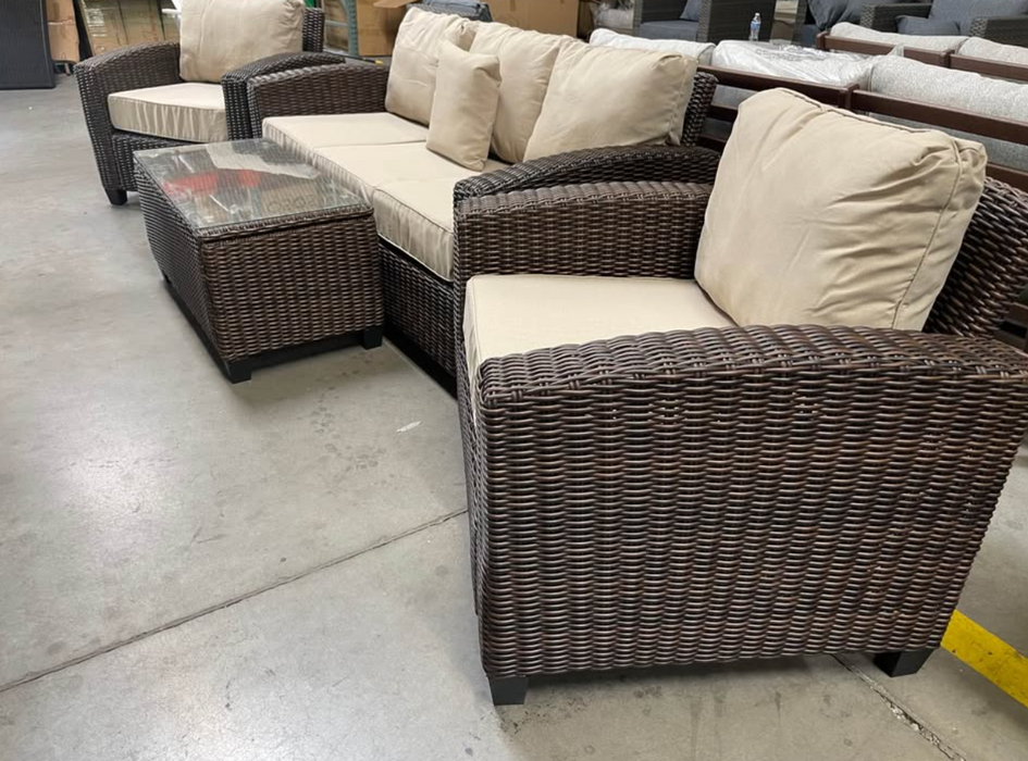 The Mirage 4 Piece Patio Furniture Conversation Set