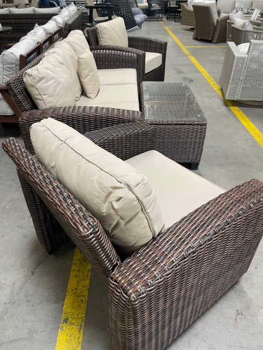The Mirage 4 Piece Patio Furniture Conversation Set