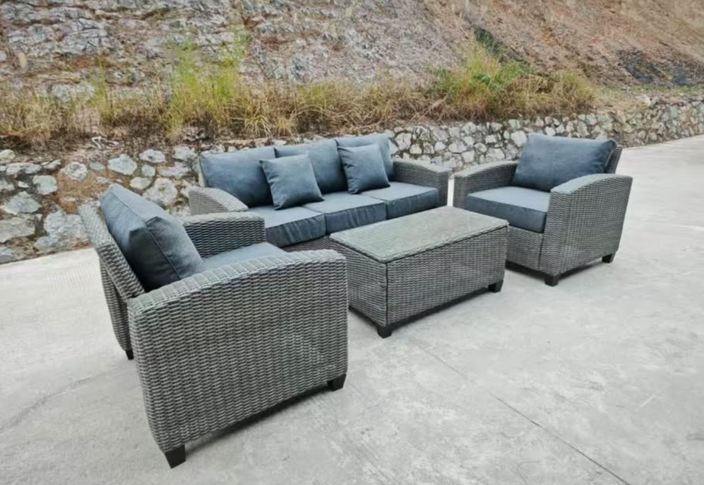 The Mirage 4 Piece Patio Furniture Conversation Set