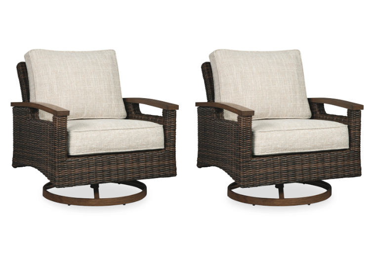Paradise Trail Outdoor Swivel Lounge Chair (Set of 2)