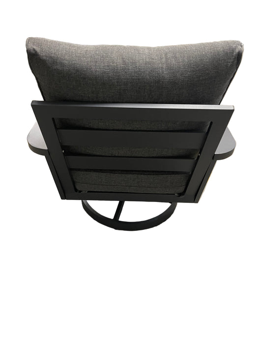 Gracie Aluminum Beige Outdoor Swivel Chair